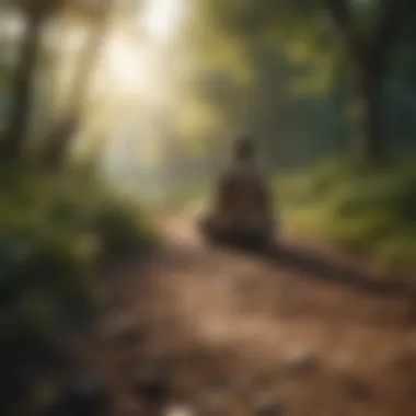Mindfulness: A Pathway to Mental Clarity A person meditating in nature