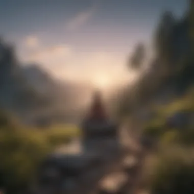 Finding Peace Within A serene landscape representing inner peace