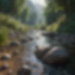 A serene landscape symbolizing tranquility and mindfulness