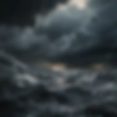 The Turmoil Within An abstract representation of a stormy sky with dark clouds