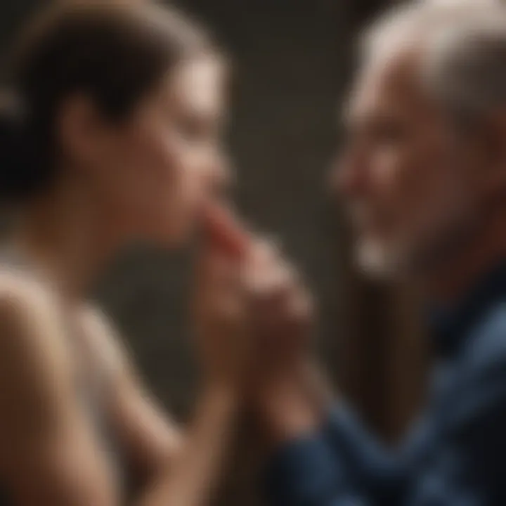 An intimate moment showcasing the bond formed between a donor and recipient