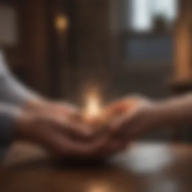 A symbolic representation of generosity through a gift exchange