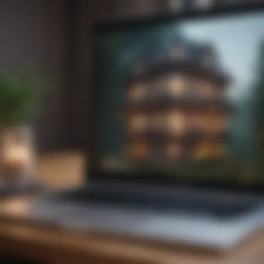 Building Connections Online A digital connection displayed on a laptop screen, symbolizing online friendships.