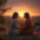 A romantic sunset symbolizing the warmth of love