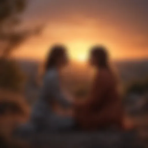 A romantic sunset symbolizing the warmth of love