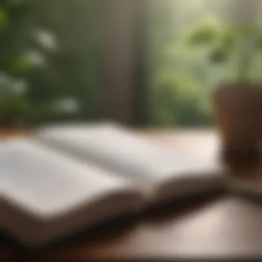 Journaling for Growth A notebook with mindfulness notes and goals