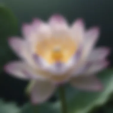 Symbol of Enlightenment A close-up of a lotus flower symbolizing purity and enlightenment
