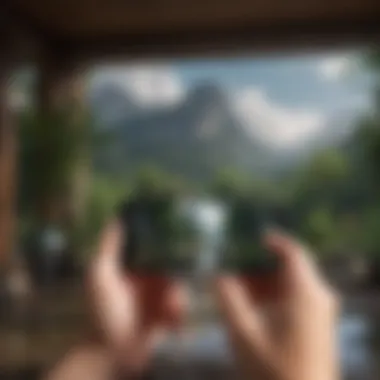 Tranquil Gaming Experience An engaging mobile game interface showcasing tranquility