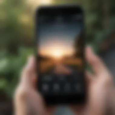 Innovative App Interfaces for C-PTSD Support Visual representation of a mobile app interface designed for mental health support