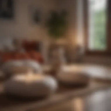 Creating Your Personal Sanctuary for Mindfulness Meditative space with cushions and candles