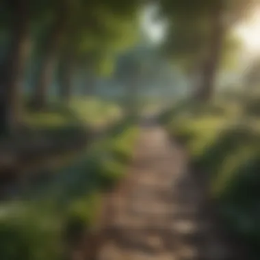 Nature's Calm: A Path to Inner Peace Serene landscape promoting relaxation