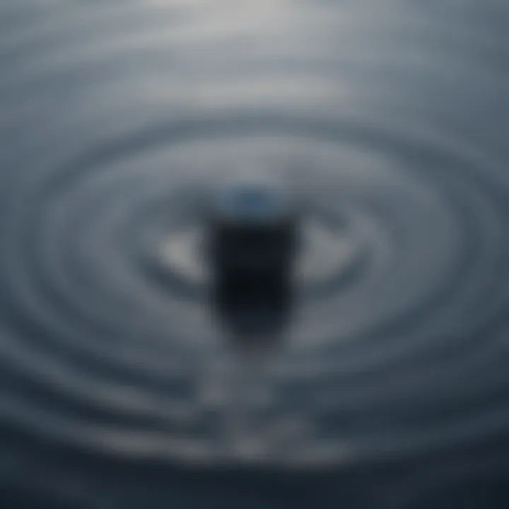 Calm water ripples symbolizing emotional balance