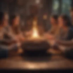 A vibrant community gathering showcasing diverse activities and interactions.