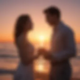 A romantic sunset symbolizing love's beauty