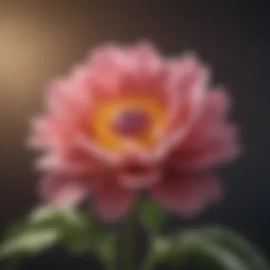 Growth Through Self-Compassion A blooming flower representing growth and self-compassion