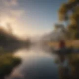 A serene landscape symbolizing inner peace and self-reflection