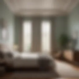 A serene bedroom scene showcasing relaxation elements for better sleep.