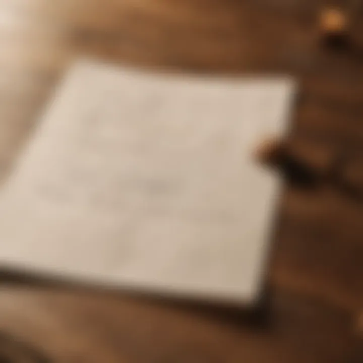 A close-up of a handwritten gratitude list on a wooden table.