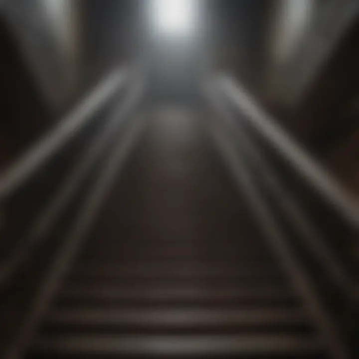 A staircase leading upward, signifying progress and achievement
