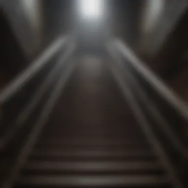 Ascending Towards Achievement A staircase leading upward, signifying progress and achievement