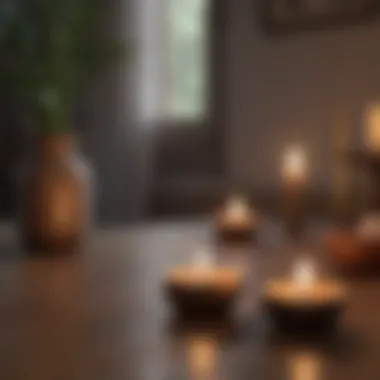Elements for a Mindful Environment Candles and incense for a calming atmosphere
