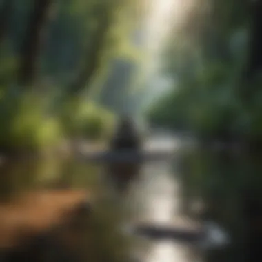A Serene Setting for Meditation Tranquil landscape promoting mindfulness