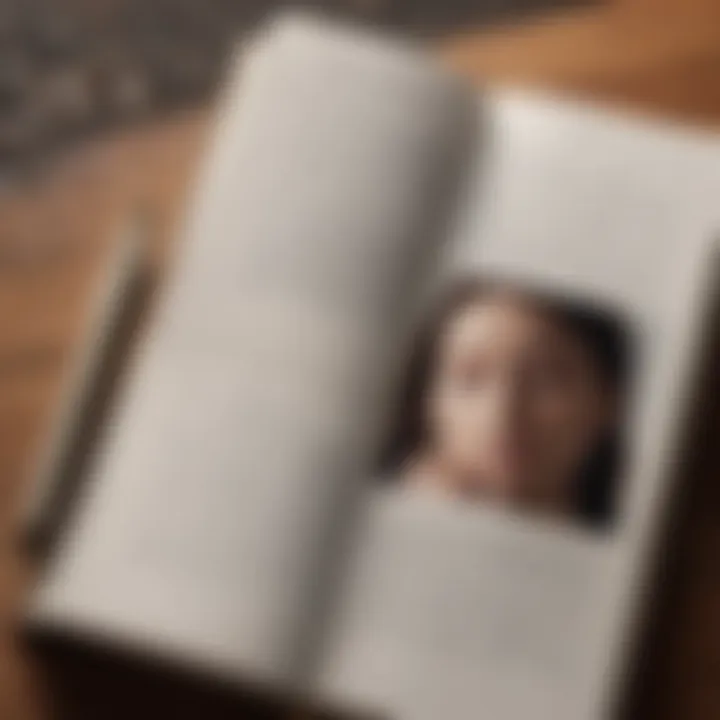 A close-up of a journal with thoughtful writing about self-worth