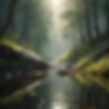 Nature's Influence on Kindness A serene landscape depicting the beauty of nature that inspires kindness.
