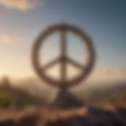 A serene landscape symbolizing peace and kindness