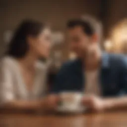 A couple sharing an intimate moment over coffee, symbolizing connection and understanding.