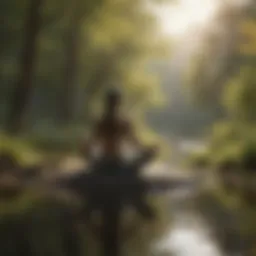 A serene landscape illustrating mindfulness and tranquility