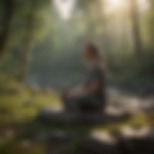 Inspiring quote on a serene background