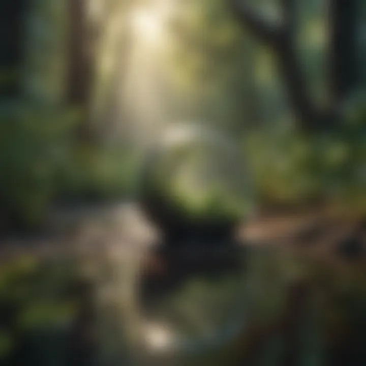 Nature scene with uplifting quote overlay