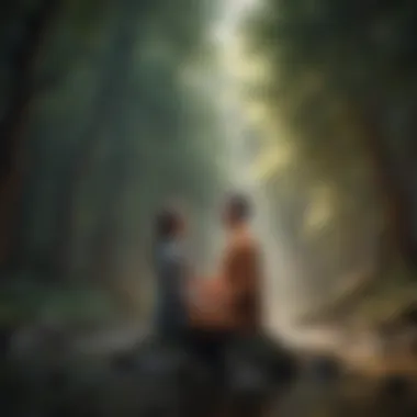 Embracing Mindfulness An artistic depiction of mindfulness and meditation practices