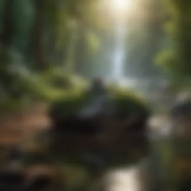 Tranquility in Nature A serene landscape symbolizing tranquility and mindfulness