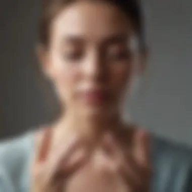 Embodiment of Peaceful Focus A close-up of a person engaged in a meditative pose, conveying focus and stillness.