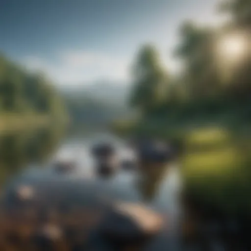 A serene landscape symbolizing tranquility and calmness.