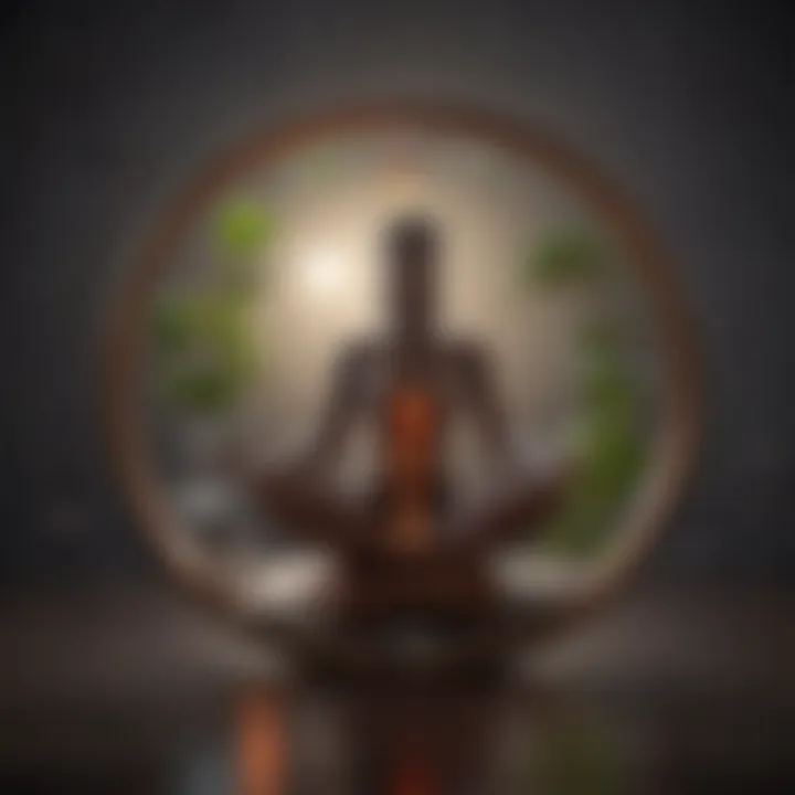 Various symbols of wellness and balance, representing holistic benefits.