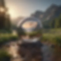 A serene landscape symbolizing mental clarity