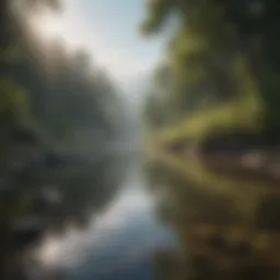 A serene landscape symbolizing tranquility and peace