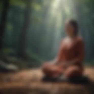 Mindfulness in Practice Meditative scene depicting mindfulness practice