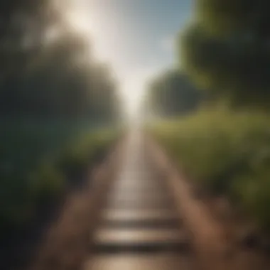 Path to Personal Growth A path leading towards a horizon symbolizing growth