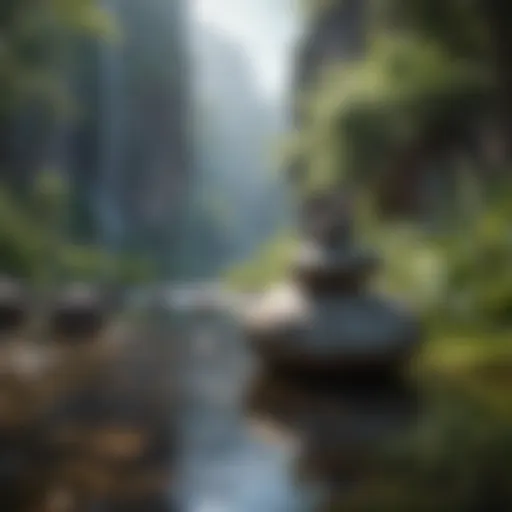 A serene landscape symbolizing inner peace