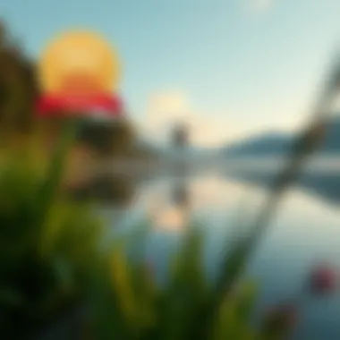 Nature's Embrace: Finding Inner Peace A serene landscape symbolizing inner peace