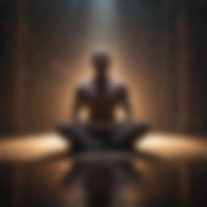 Symbolic image illustrating the connection between meditation and well-being