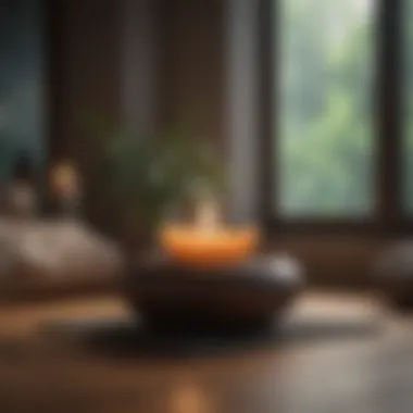 Creating a Peaceful Meditation Atmosphere A serene meditation space with a timer