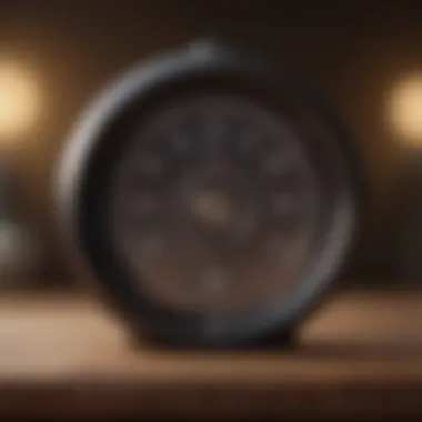 Elegant Design of a Meditation Timer Close-up of a stylish meditation timer
