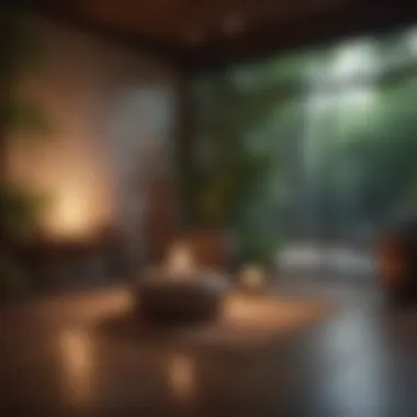 Creating Harmony: A Serene Meditation Space Serene meditation space with natural elements