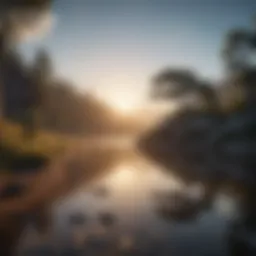A serene landscape representing mindfulness and tranquility.