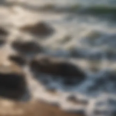 The Calming Rhythm of Nature's Waters Gentle waves lapping on a peaceful shore